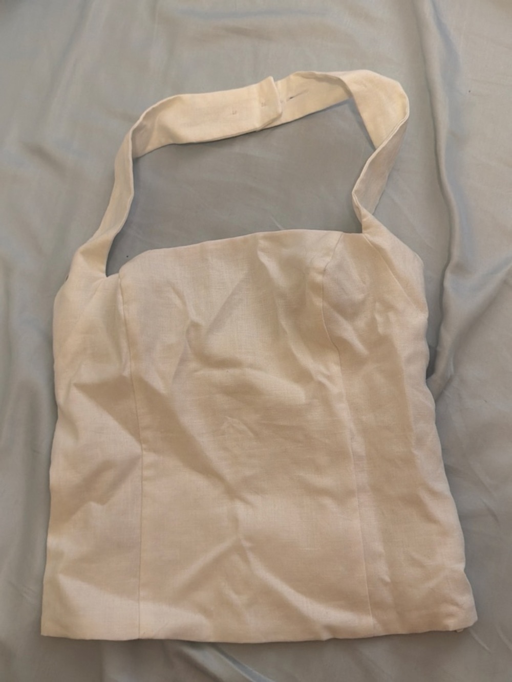 Aritzia whisper linen halter top